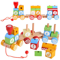 Ряд деревянных блоков с буквами ZA4116 цена и информация | Развивающие игрушки | kaup24.ee