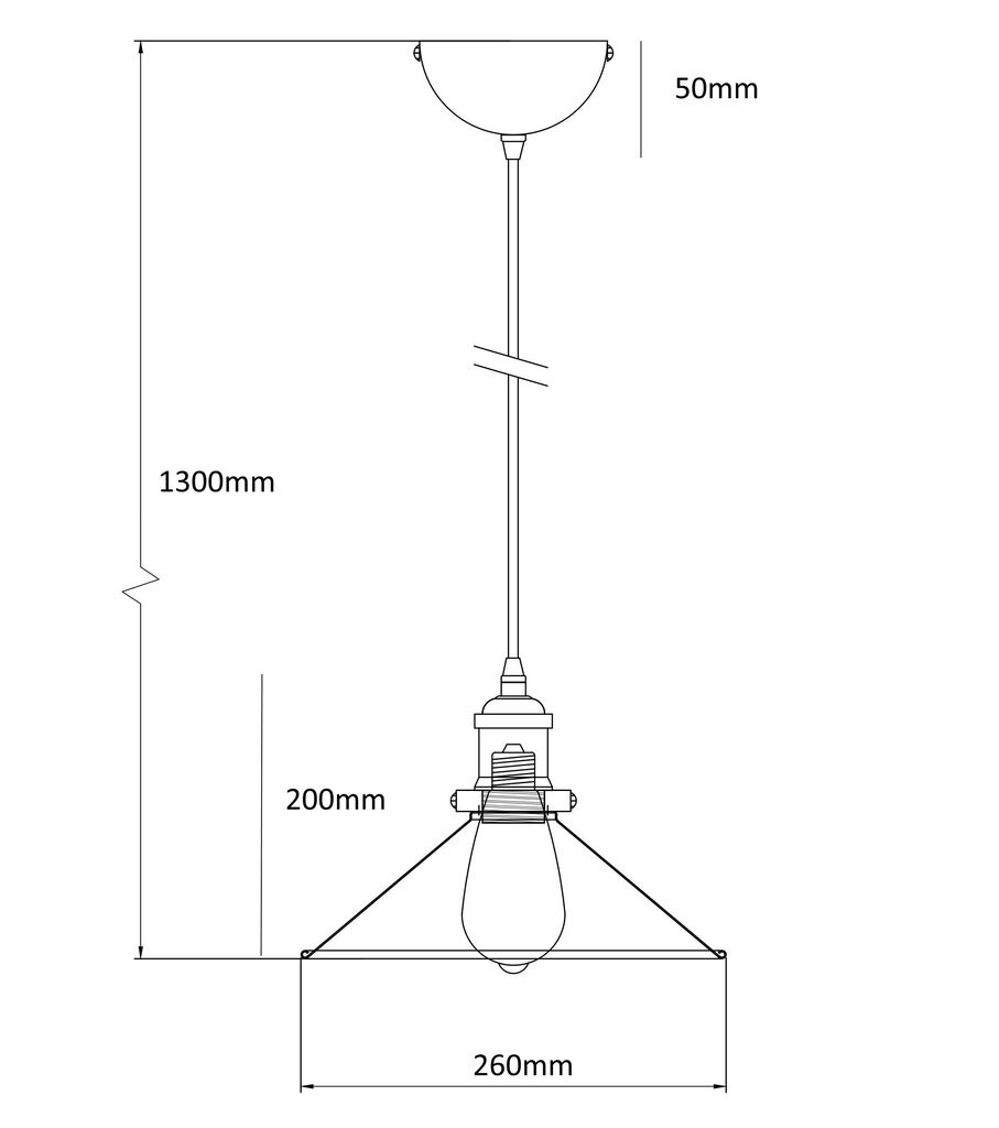 Ripplamp G.Lux GT-260-D26-1S-BL Loft-5 цена и информация | Rippvalgustid | kaup24.ee