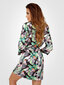 Naiste hommikumantel Donna atlassist "Eris Black - Multicolor" hind ja info | Naiste hommikumantlid | kaup24.ee