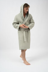 Meeste orgaaniline puuvillane hommikumantel Belmanetti "Pure Men Grey" hind ja info | Meeste hommikumantlid, pidžaamad | kaup24.ee