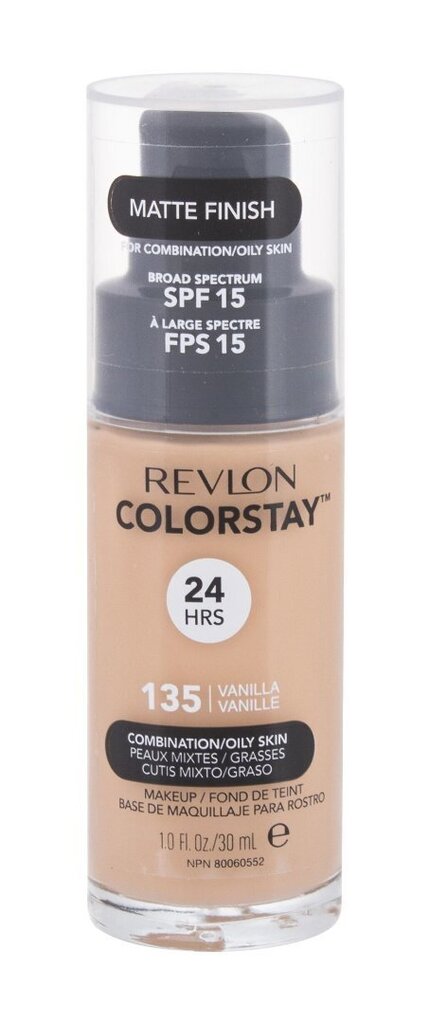 Revlon Colorstay Combination Oily Skin jumestuskreem 30 ml, 260 Light Honey цена и информация | Jumestuskreemid, puudrid | kaup24.ee