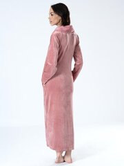 Naiste pikk lukuga ja bambuskiust hommikumantel Belmanetti Claire Velour, Brandy hind ja info | Naiste hommikumantlid | kaup24.ee