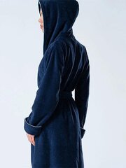 Unisex kapuutsiga kahekordne hommikumantel Belmanetti Floya Velour, tumesinine hind ja info | Naiste hommikumantlid | kaup24.ee
