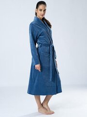 Naiste pikk puuvillane hommikumantel Belmanetti Maria Velour, marlin hind ja info | Naiste hommikumantlid | kaup24.ee