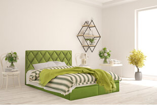 Континентальная кровать Piazzo, 140x200 см, зеленый цвет цена и информация | Кровати | kaup24.ee
