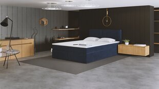 Континентальная кровать Kanada, 200x200 см, синий цвет цена и информация | Кровати | kaup24.ee
