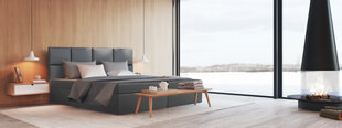 Континентальная кровать Flavio, 120x200 см, серый цвет цена и информация | Кровати | kaup24.ee