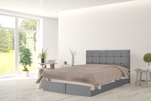 Континентальная кровать Nami, 200x200 см, серый цвет цена и информация | Кровати | kaup24.ee