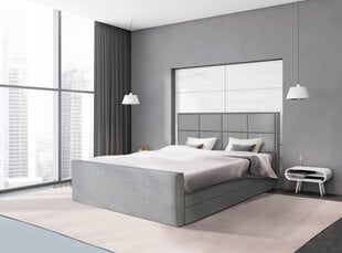 Континентальная кровать Ikar, 120х200 см, серый цвет цена и информация | Кровати | kaup24.ee