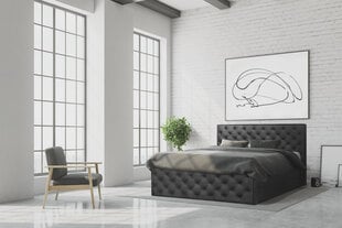 Континентальная кровать Suzy, 200x200 см, коричневый цвет цена и информация | Кровати | kaup24.ee