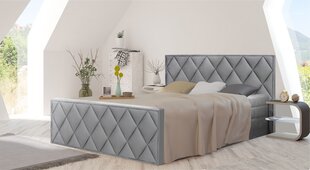 Континентальная кровать Mozzo, 120x200 см, серый цвет цена и информация | Кровати | kaup24.ee