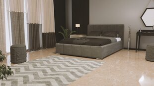 Кровать Bardo 200x200 см, серый цвет цена и информация | Кровати | kaup24.ee