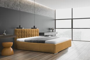 Кровать Loris 120x200 см, желтый цвет цена и информация | Кровати | kaup24.ee