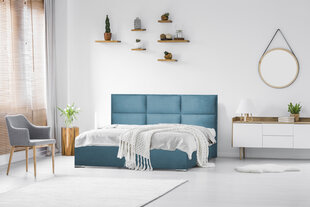 Кровать Trio 200х200 см, синий цвет цена и информация | Кровати | kaup24.ee