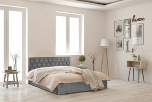 Кровать Crystal, 200x200 см, серый цвет цена и информация | Кровати | kaup24.ee
