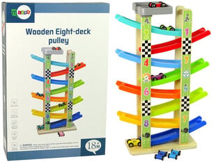 Игра для мальчиков Lean Toys 8-этажная парковка цена и информация | Игрушки для мальчиков | kaup24.ee