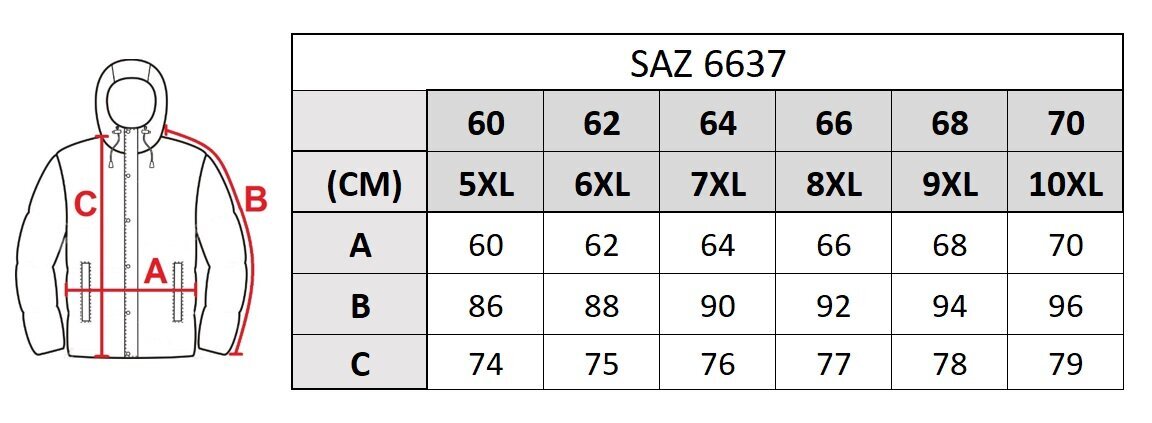 Meeste jope Saz 6637 hind ja info | Meeste joped | kaup24.ee