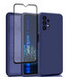 Protection set - Samsung Galaxy A13/ A13 4G (real liquide Easy clean) sinine + ekraani kaitseklaas Premium 5D цена и информация | Telefoni kaaned, ümbrised | kaup24.ee