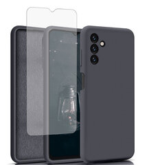 Protection set -silikoonist ümbris Samsung Galaxy A13 5G SoundBerry(real liquide Easy clean) + ekraani kaitseklaas Basic 2.5 D цена и информация | Чехлы для телефонов | kaup24.ee
