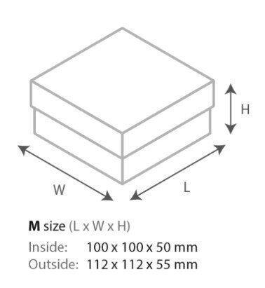 Must kaanega kast suurus M. Must sisemus hind ja info | Kingituste pakendid | kaup24.ee