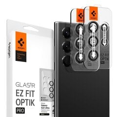 Защита камеры Spigen Optik Galaxy S22 Ultra Черный цена и информация | Защитные пленки для телефонов | kaup24.ee