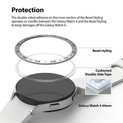 Ringke Bezel Watch 6 / 5 / 4 (44mm) silver (GW4-44-40) hind ja info | Nutikellade ja nutivõrude tarvikud | kaup24.ee