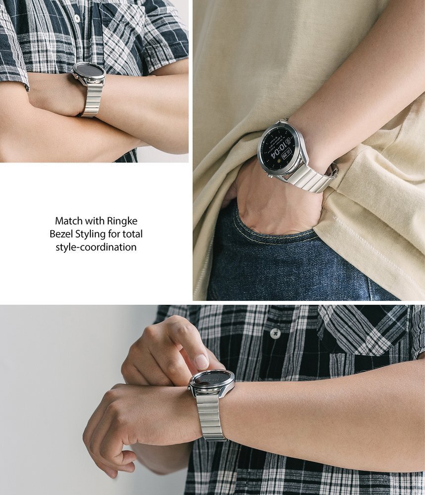 Ringke Metal One α Samsung Galaxy Watch 3_45mm hind ja info | Nutikellade ja nutivõrude tarvikud | kaup24.ee