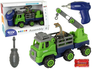 Veoauto koos tööriistade ja dinosaurusega hind ja info | Poiste mänguasjad | kaup24.ee