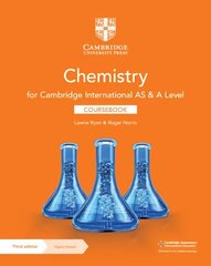 Cambridge International AS & A Level Chemistry Coursebook with Digital   Access (2 Years) 3rd Revised edition цена и информация | Книги по экономике | kaup24.ee