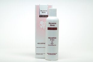 Šampoon 3 in 1 - juuste, naha ja värvi kaitsmiseks diamond rose 200 ml, BDR200 hind ja info | Šampoonid | kaup24.ee