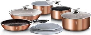 Berlinger Haus Metallic Line Rose Gold pottide komplekt, 12 tk цена и информация | Кастрюли, скороварки | kaup24.ee