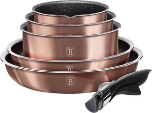 Berlinger Haus Metallic Line Rose Gold pottide komplekt, 12 tk цена и информация | Кастрюли, скороварки | kaup24.ee