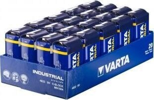 Patareid Varta Industrial 9V, 20 tk hind ja info | Varta Sanitaartehnika, remont, küte | kaup24.ee