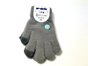Детские перчатки, touch screen, Серый цена и информация | Аксессуары для детей | kaup24.ee