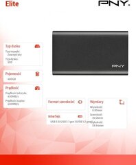 PNY PSD1CS1050S-480-RB цена и информация | Жёсткие диски (SSD, HDD) | kaup24.ee