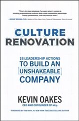 Culture Renovation: 18 Leadership Actions to Build an Unshakeable Company цена и информация | Книги по экономике | kaup24.ee