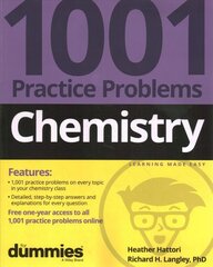 Chemistry: 1001 Practice Problems For Dummies (plus F ree Online Practice) hind ja info | Majandusalased raamatud | kaup24.ee