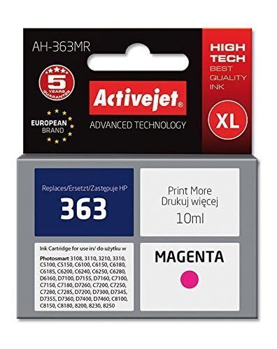 Activejet AH-363MR HP 363 C8772EE XL alus, magenta hind ja info | Tindiprinteri kassetid | kaup24.ee