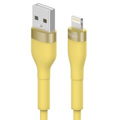 Ringke CB60037RS, USB-A - Lightning 480Mb / s 12W 2m yellow hind ja info | Mobiiltelefonide kaablid | kaup24.ee