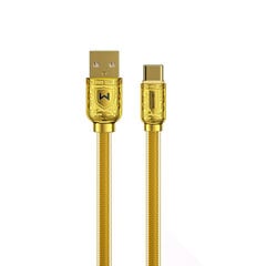 WK Design Sakin Series, USB - USB Type C 6A 1m gold (WDC-161) цена и информация | Кабели для телефонов | kaup24.ee