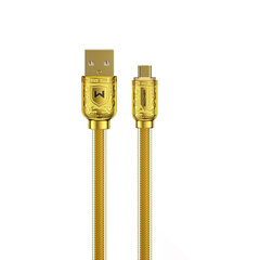 WK Design Sakin Series, USB - microUSB 6A 1m gold (WDC-161) hind ja info | Mobiiltelefonide kaablid | kaup24.ee