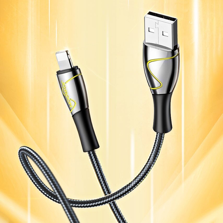 Joyroom Mermaid, USB - Lightning cable 2,4A 2m black (S-2030K6) цена и информация | Mobiiltelefonide kaablid | kaup24.ee