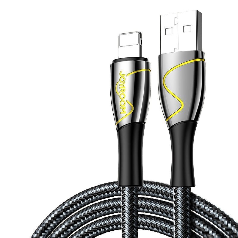 Joyroom Mermaid, USB - Lightning cable 2,4A 2m black (S-2030K6) hind ja info | Mobiiltelefonide kaablid | kaup24.ee