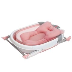 Складная детская ванночка розового цвета, с розовой подушкой цена и информация | Maudynių prekės | kaup24.ee
