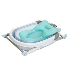 Складная детская ванночка, голубая, с подушкой цена и информация | Maudynių prekės | kaup24.ee