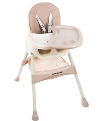 Детский обеденный стул 3 в 1, светло-розовый цена и информация | Стульчики для кормления | kaup24.ee