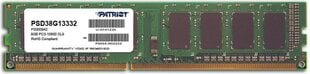 Patriot DDR3-1333 8GB CL 9 (PSD38G13332) цена и информация | Оперативная память (RAM) | kaup24.ee