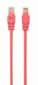 Gembird PP12-0.5M/RO Pink patch cord cat. 5E molded strain hind ja info | Kaablid ja juhtmed | kaup24.ee