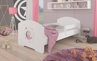 Кровать ADRK Furniture Pepe Barrier Sleeping Princess, 140х70 см, белая цена и информация | Детские кровати | kaup24.ee