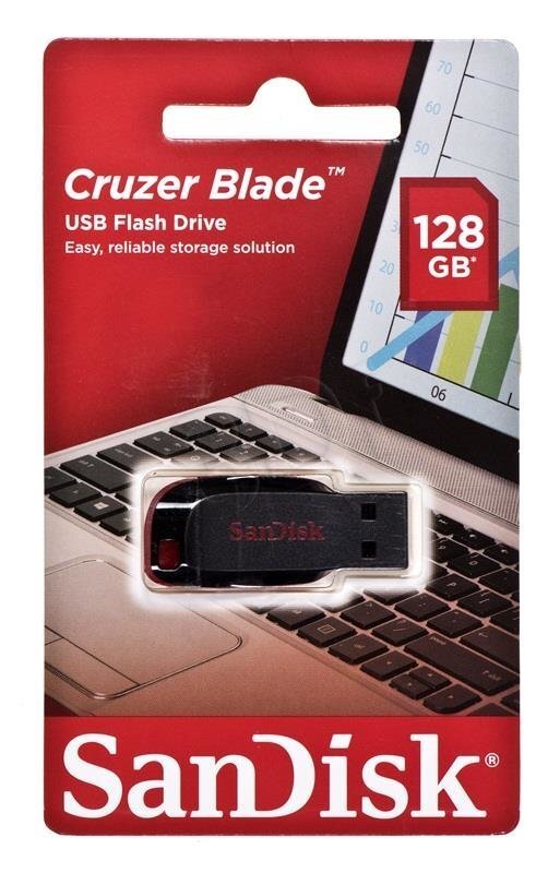 USB2 mälupulk 128GB/SDCZ50-128G-B35 SANDISK hind ja info | Mälupulgad | kaup24.ee